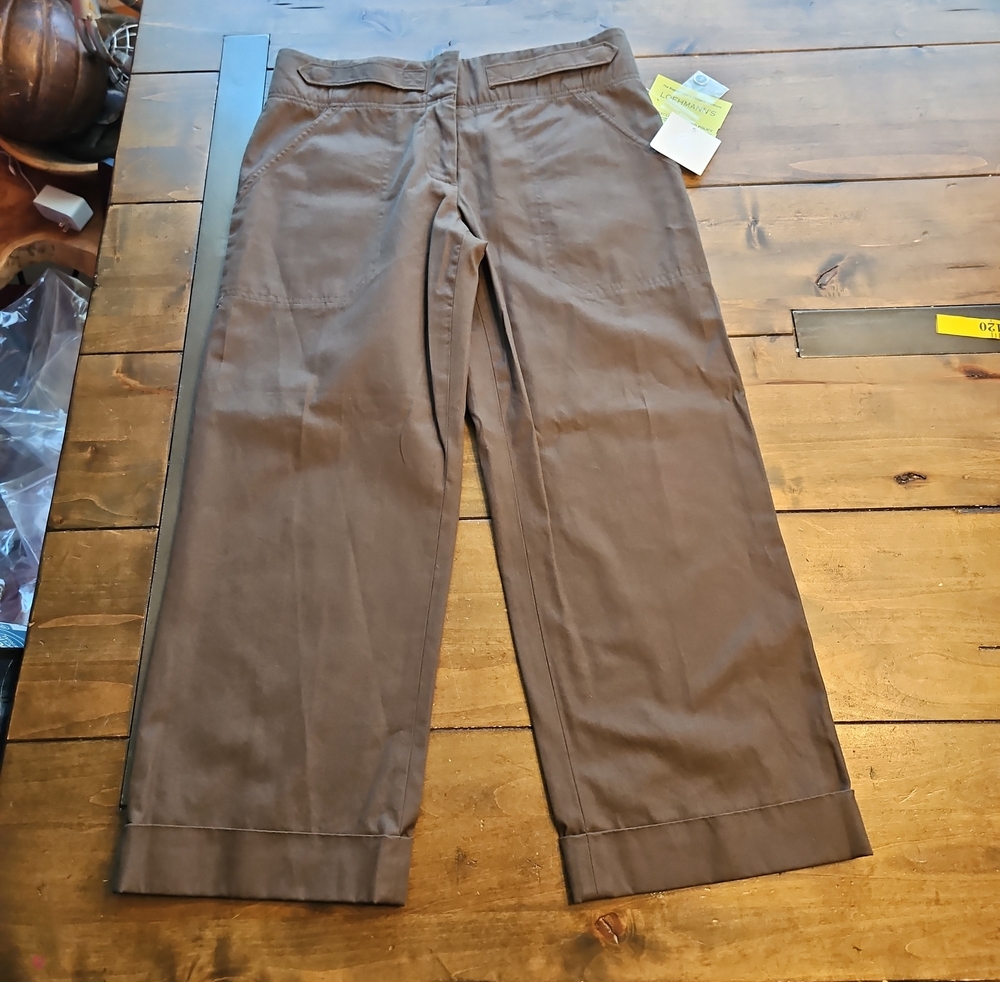 NWT FLAX Wide Leg Crop